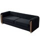 Contemporary Velvet Sofa Couch 84.25''W for Living Room - Bed Bath ...