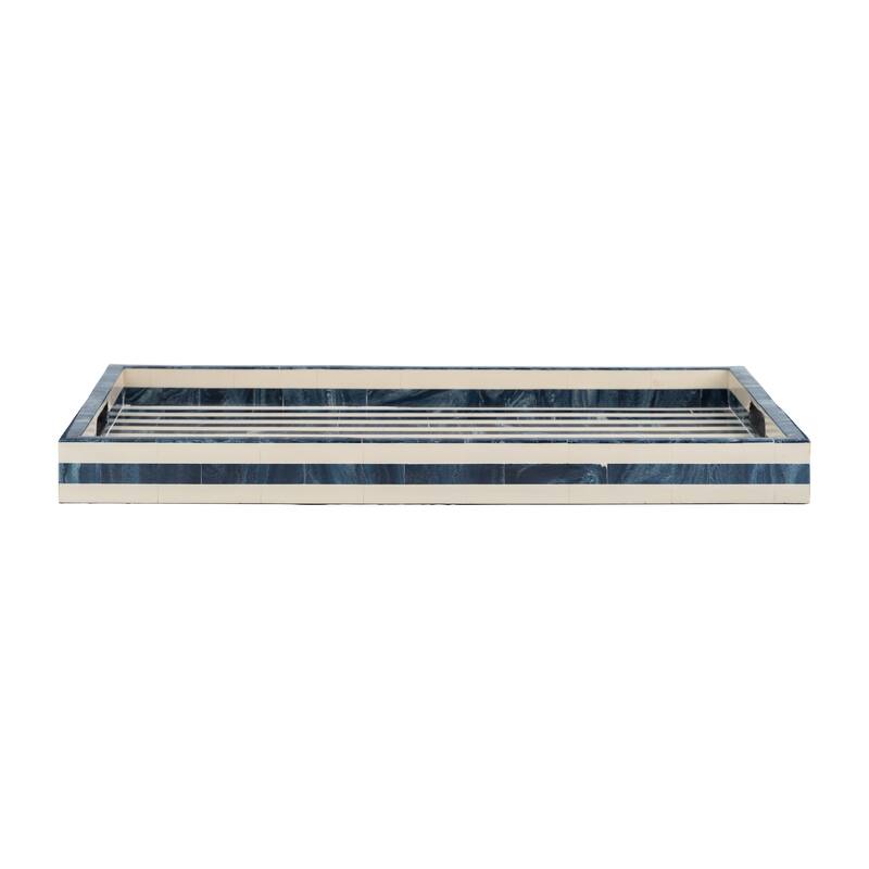 Sagebrook Home Decorative Trays, Set of 3 - 24" x 15" x 2"