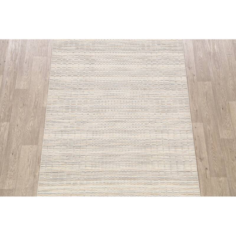 Geometric Modern Moroccan Oriental Wool Area Rug Hand-knotted - 4'8" x 7'7"