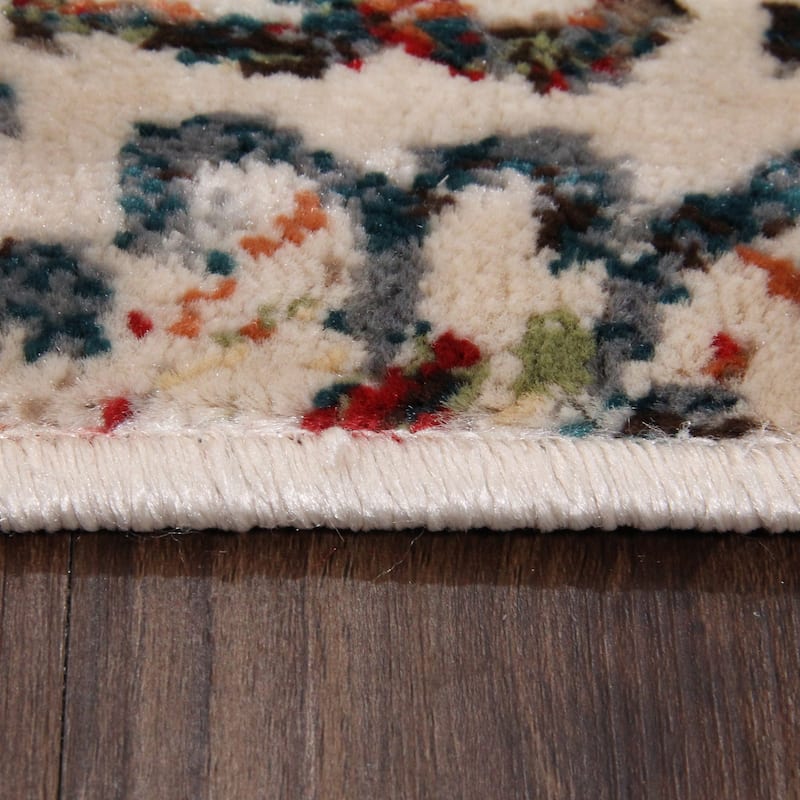 Superior Vanessa Vintage Floral Patchwork Indoor Runner or Area Rug
