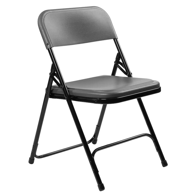 (4 Pack) NPS 800 Series Premium Lightweight Plastic Folding Chair, Charcoal Slate