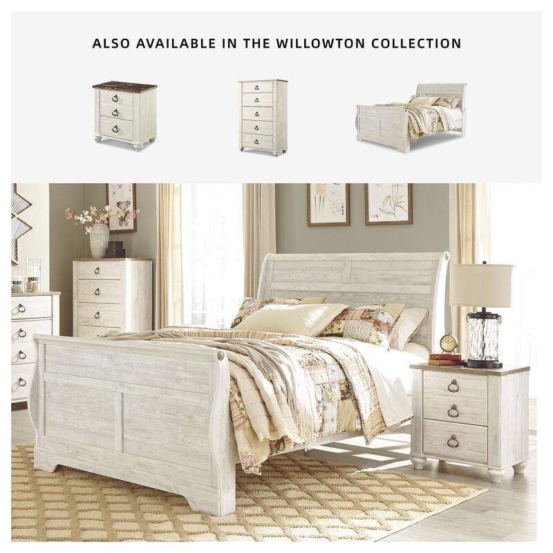 Signature Design by Ashley Willowton Two Drawer Nightstand