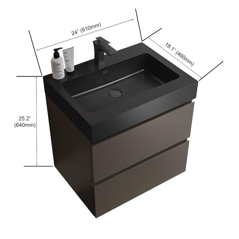 24" Bathroom Vanity with Sink