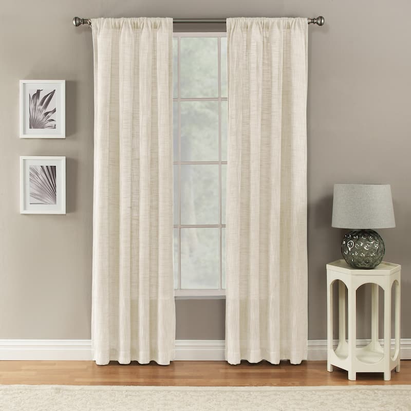 Channon Rod Pocket Panel (Single Panel) - 50 x 63 - Snow