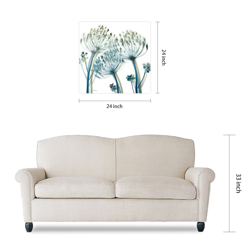 "Unfocused Beauty 2" Frameless Free Floating Tempered Glass Panel Graphic Wall Art
