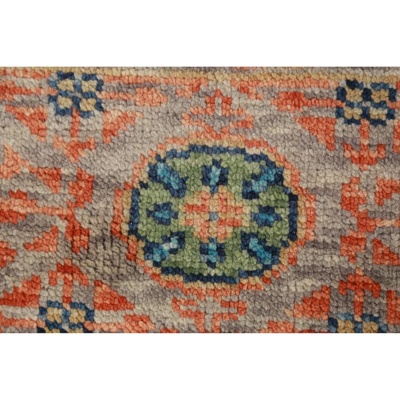 Traditional Kazak Indian Area Rug Handmade Wool Carpet - 7'11"x 10'1"