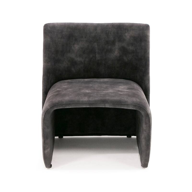 Modrest Modern Jarvis Accent Dark Grey Fabric Chair