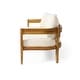preview thumbnail 5 of 8, Brooklyn Outdoor Acacia Wood 3-Seater Sofa with Water-Resistant Cushions by Christopher Knight Home