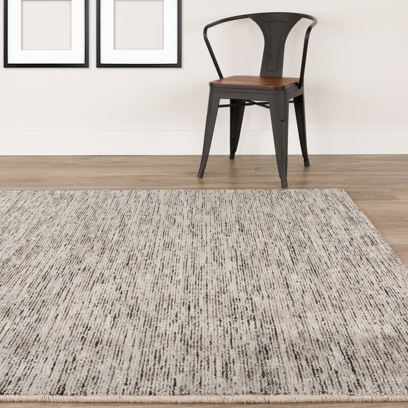 Addison Villager Textured Solid Wool and Viscose Area Rug