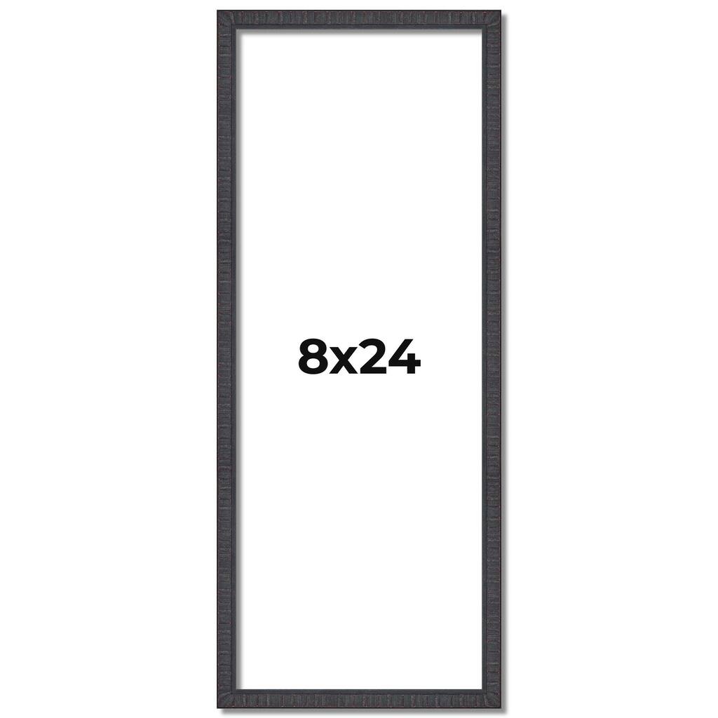 8x24 Frame Brown Picture Frame - Complete Modern Photo Frame Includes