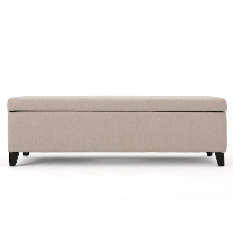 Modern Storage Bench for Bedside Living Room and Entryway - Wheat