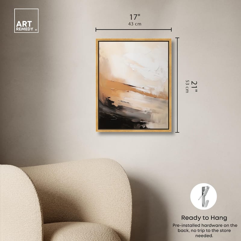 Baked Clay III Canvas by Art Remedy