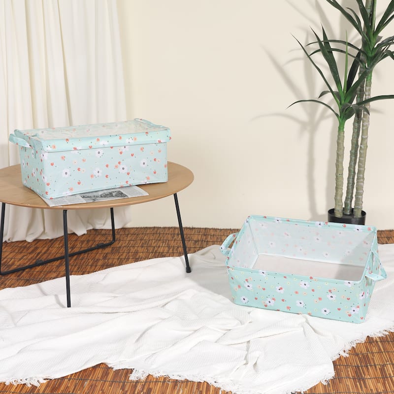 Storage Cube, Fabric Storage Bins with Handles for Shelves Closet, 1 Pack Collapsible Storage Basket for Organizing Clothes