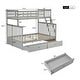 preview thumbnail 5 of 63, Twin over Twin House Bunk Bed With Shelves And Drawers