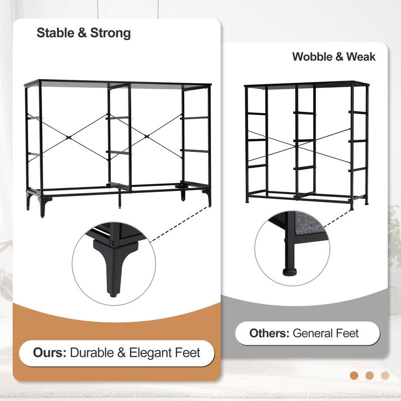 Wide Fabric Dresser 6 Drawer Dresser Storage Tower Unit