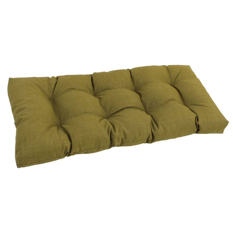 Blazing Needles All-Weather 42-inch Solid Bench Cushion - Avocado