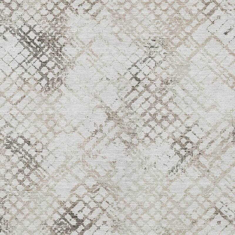 HomeRoots Geometric Transitional Rectangle Outdoor Rug