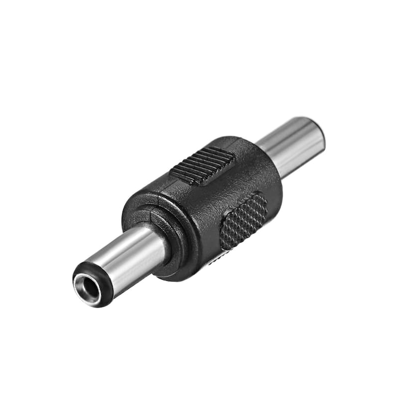 10Pcs DC Male to Male Connector 5.5mm x 2.5mm Power Cable Jack Adapter - Black - Male to Male(10Pcs)