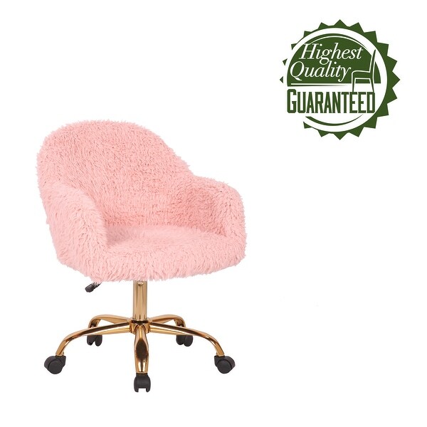 Pink best sale shaggy chair