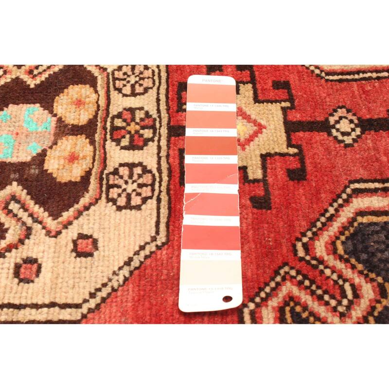 ECARPETGALLERY Hand-knotted Andelz Red Wool Rug - 3'11 x 6'2