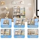 preview thumbnail 18 of 21, Kids Bookshelf and Toy Storage Organizer with Adjustable Shelves for Playroom, Nursery, and More