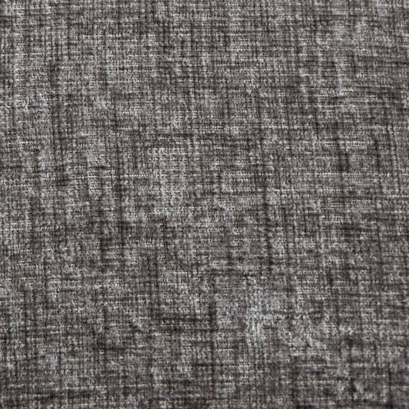 Chenille Dining Chairs, Modern Upholstered Accent Chair with Curved Gold-Plated Legs & Rivet Trim, Plush Fabric, Set of 2