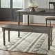 preview thumbnail 10 of 16, Barish 6-piece Burntwood Dining Set with Bench