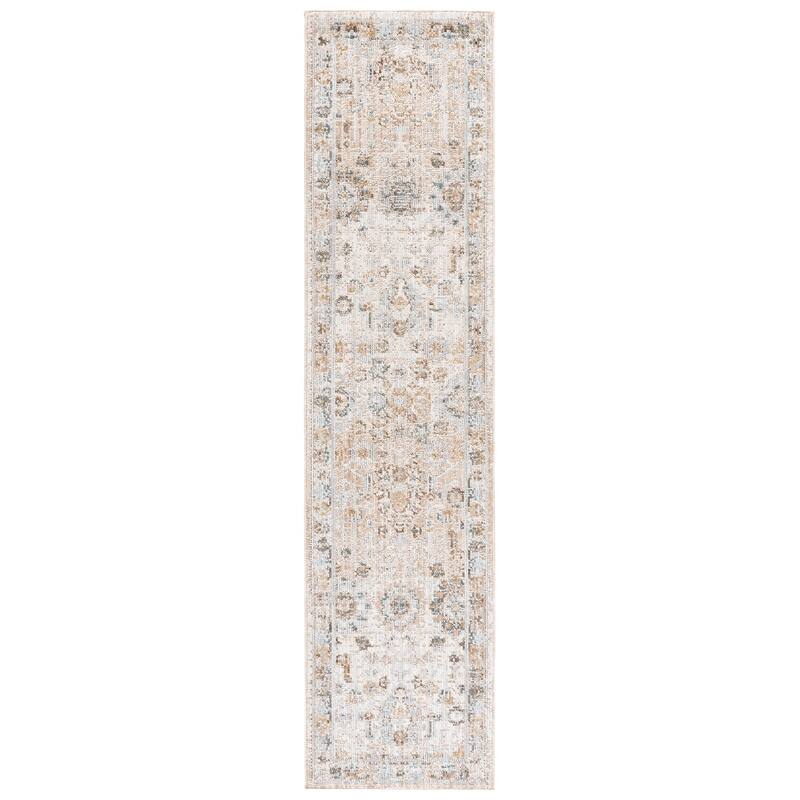 SAFAVIEH Vintage Westwood Grethe Rug - 2' x 8' Runner - Ivory/Beige Blue