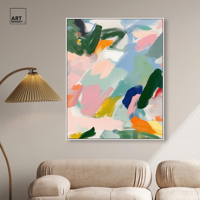 Abstract Brush Rhythm Canvas by Art Remedy