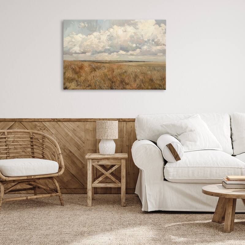 Stupell Wide Open Farm Field Canvas Wall Art Design By LSR Creative Studio