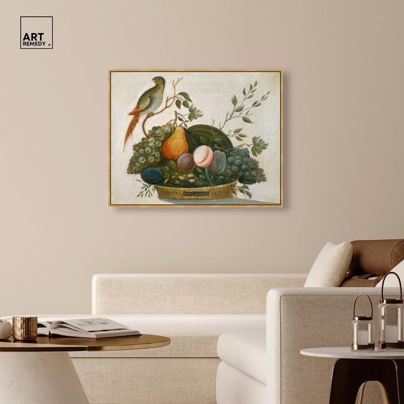 Randall Fruit with Parrot 1777 Canvas by Art Remedy