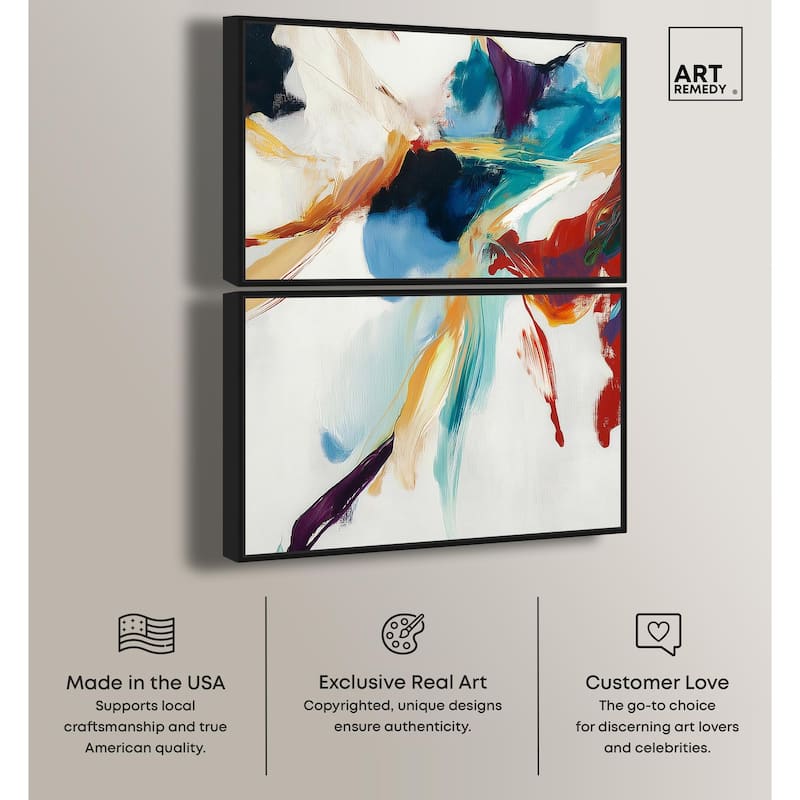 Vibrant Palette II Canvas Set of 2 by Art Remedy