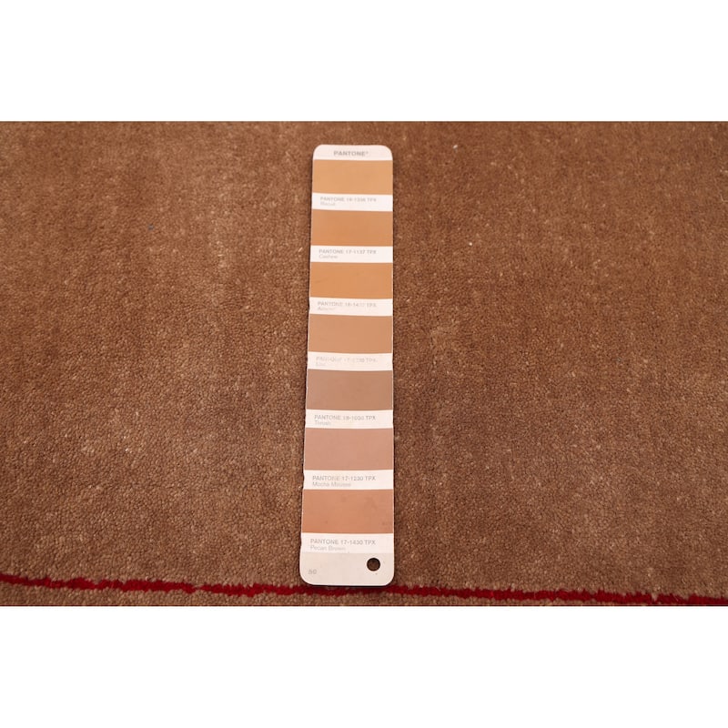 ECARPETGALLERY Hand Loomed Kashkuli Gabbeh Brown Wool Rug - 9'3 x 11'5