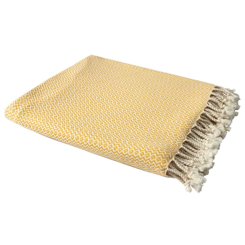 Sevita Diamond Premium Turkish Cotton Standard Size Throw Blanket