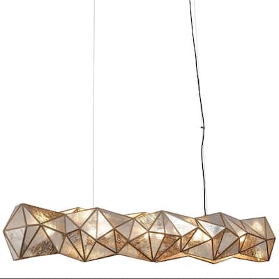 Metropolitan N1697 Geo-Gem 6 Light 62" Wide Linear Chandelier