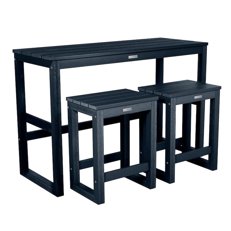 HIGHWOOD Monroe Modern Counter-Height Dining Balcony Set - Federal Blue