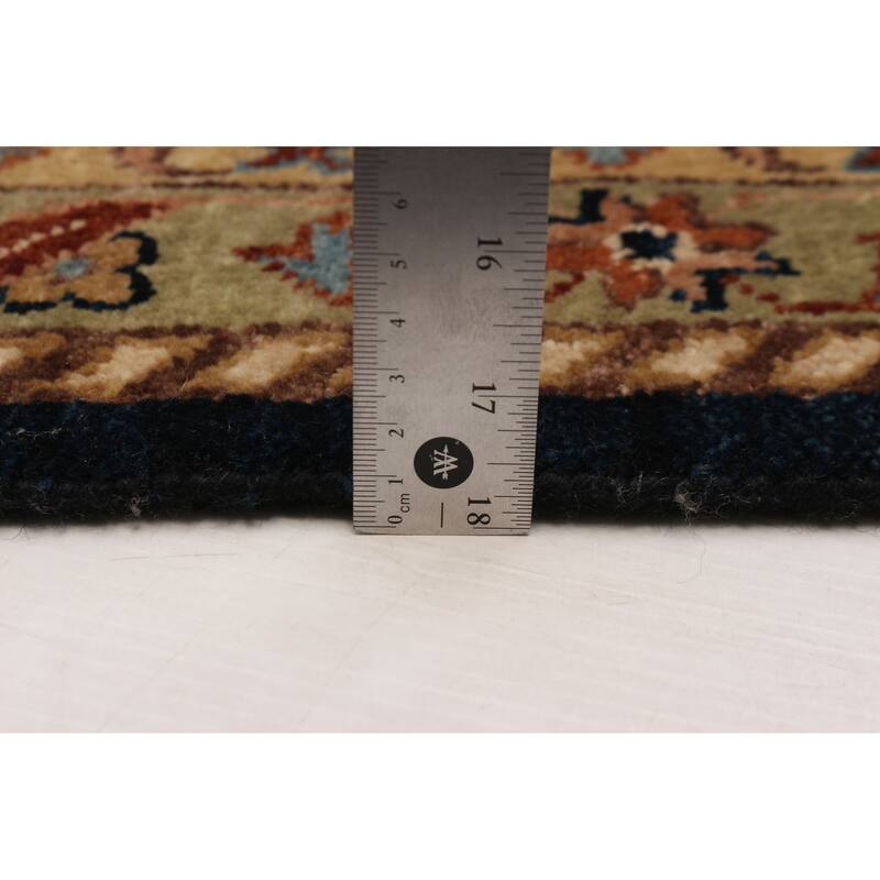 ECARPETGALLERY Hand-knotted Jules Sultane Navy Wool Rug - 11'8 x 15'0