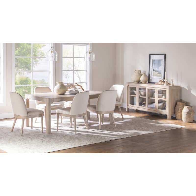 Solano Extension Table Dining Set Weathered Mango