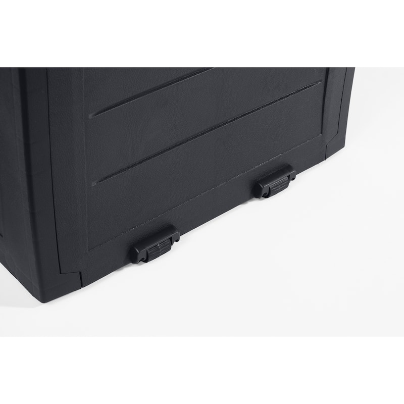 Keter Marvel Plus 71 Gallon Durable Resin Outdoor Storage Deck Box For Furniture and Supplies