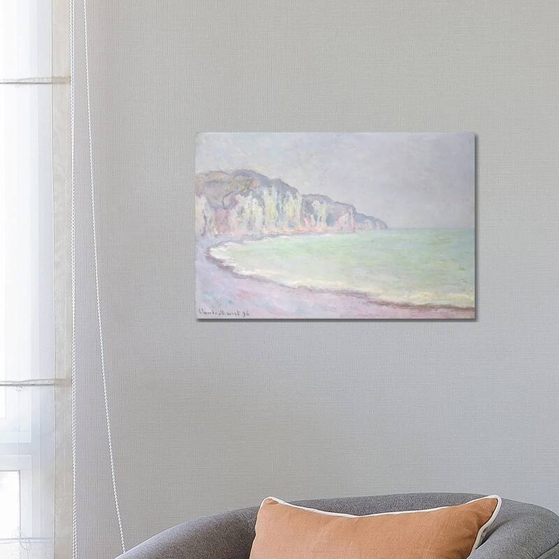 iCanvas "Cliffs at Pourville, 1896 " by Claude Monet Canvas Print - 18x26x1.5
