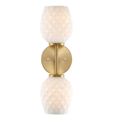 Designers Fountain D289M-2WS Dita 2 Light 17" Tall Wall Sconce