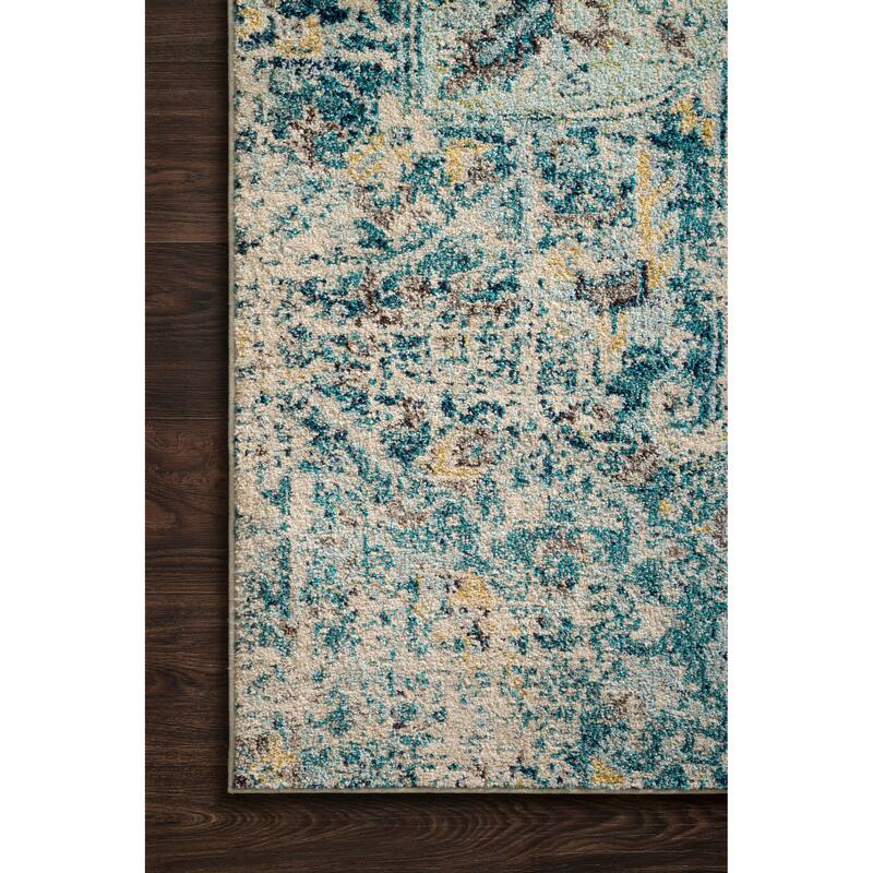 Alexander Home Vintage Boho Distressed Medallion Print Area Rug