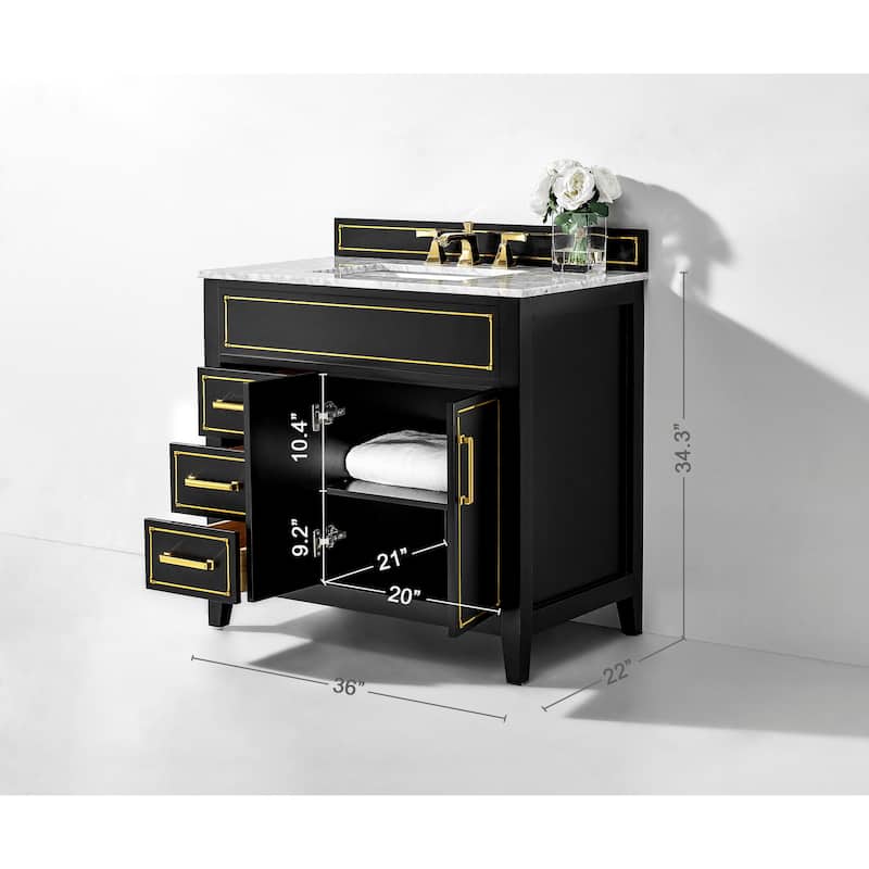 Ancerre Designs Aspen Bathroom Vanity Set
