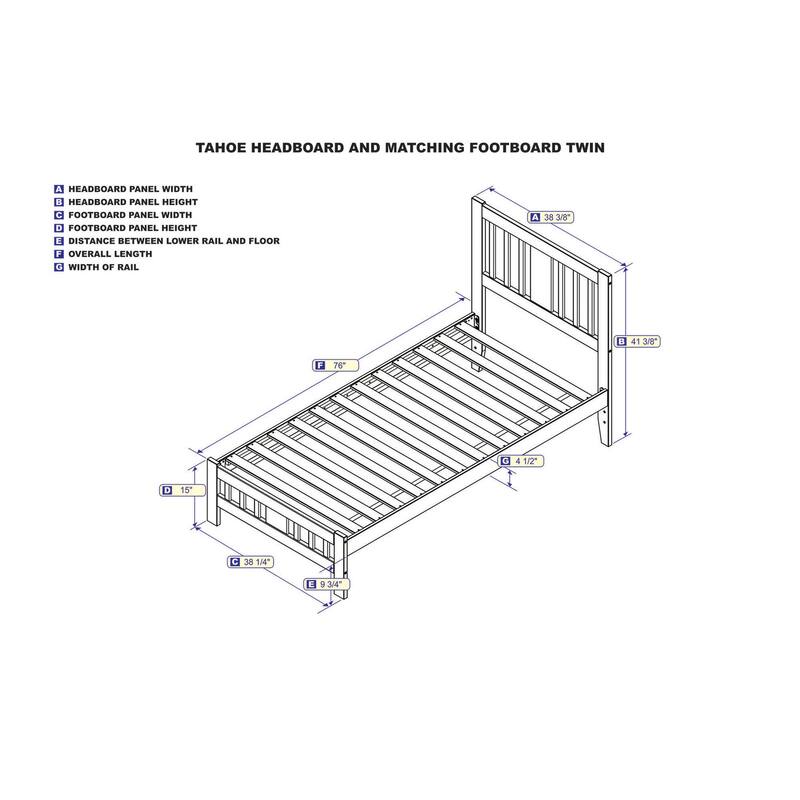 Twin Bed with Footboard - Grey Bedroom Furniture - HomeStock Renaissance Style