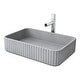 preview thumbnail 14 of 12, VIGO Windsor 21"L x 14"W Concrete Vessel Sink and Ashford 11"H Faucet Set