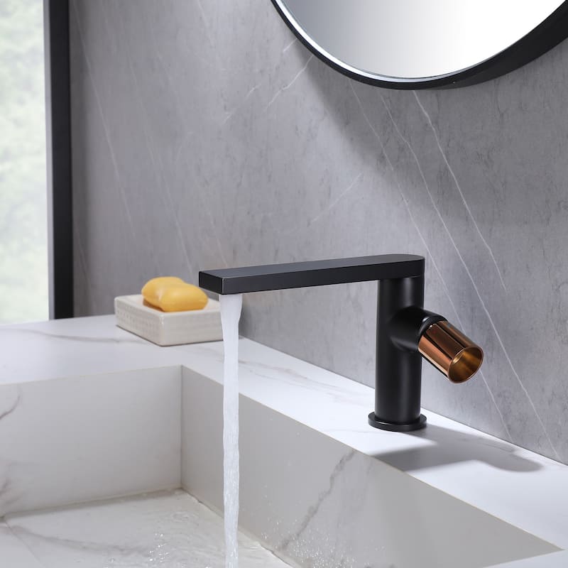 Single Hole Bathroom Faucet One Handle Bathroom Sink Faucet Modern Bathroom Basin Vanity Mixer Tap With Valve