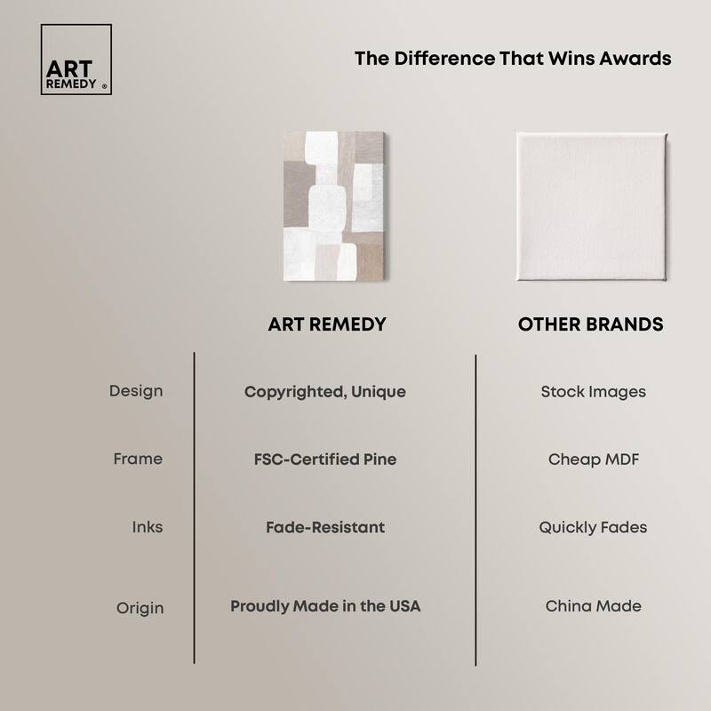 Stucco Squares II Canvas by Art Remedy, Gallery Wrapped