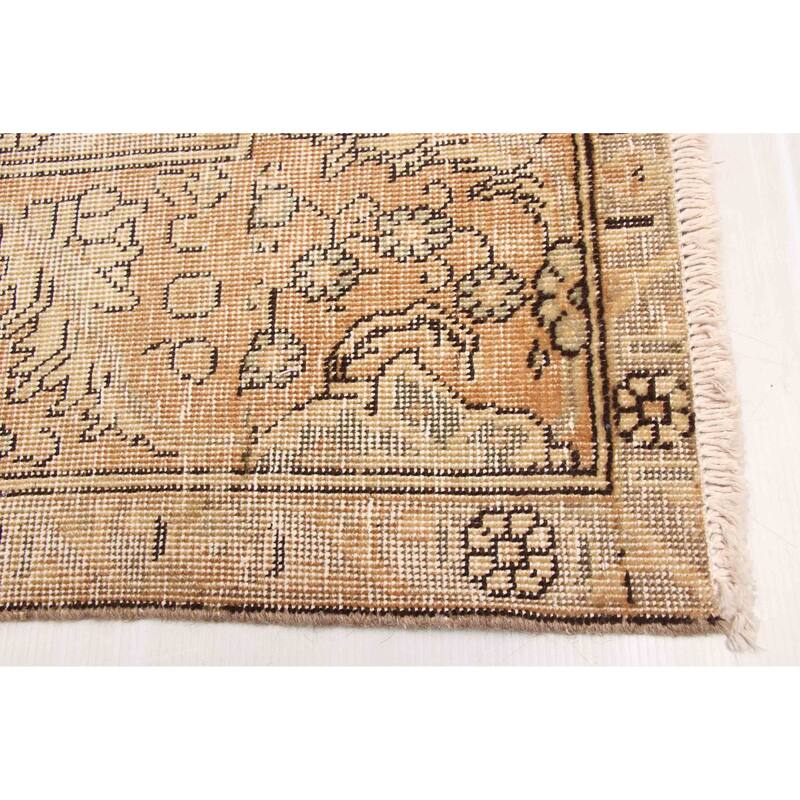 ECARPETGALLERY Hand-knotted Antalya Vintage Brown Wool Rug - 9'10 x 12'9