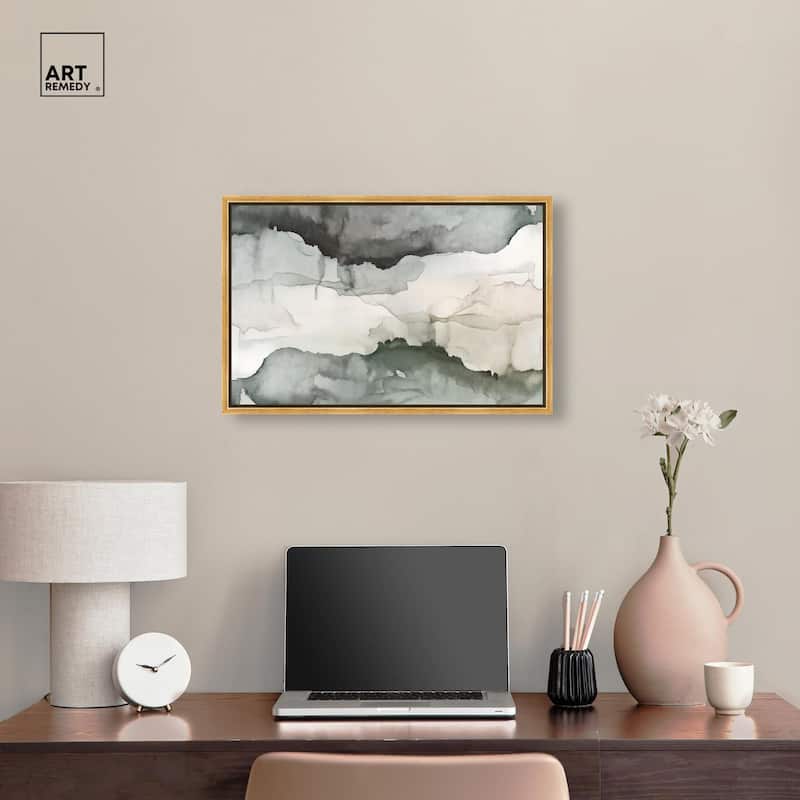 Pigment Flow Canvas by Art Remedy