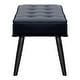 preview thumbnail 27 of 33, Kipp Velvet Upholstered Button Tufted Bench Ottoman